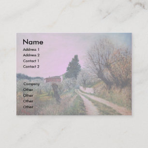 Carte De Visite PREMIER PRINTEMPS EN GOUVERNALAIS / Paysage Toscan