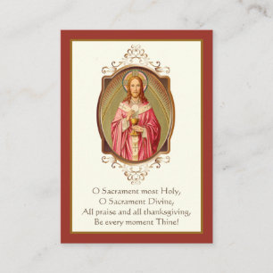 Carte De Visite Première Sainte Communion Jésus Prière Sainte