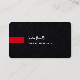 Carte De Visite Premium Black Red Professional