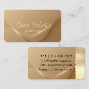 Carte De Visite Premium Golden Lines Luxe