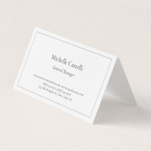 Carte De Visite Premium Linen Professionnel Unique Classique Simpl