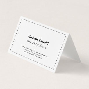 Carte De Visite Premium Linen Professionnel Unique Classique Simpl