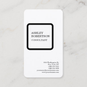 Carte De Visite Premium Silk Luxe Moderne Professionnel Minimalist