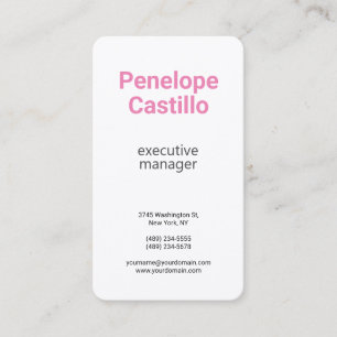 Carte De Visite Premium Silk Professional Moderne Simple