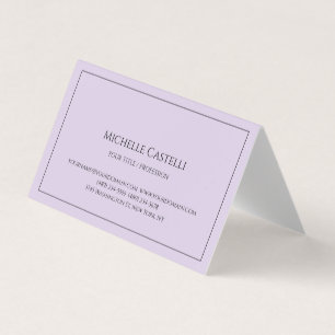 Carte De Visite Premium Silk Professional Unique Classique Simple