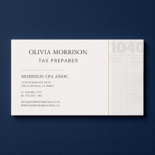 Carte De Visite Préparateur fiscal professionnel