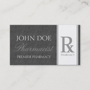 Carte De Visite Prescription de pharmacien composant la pharmacie