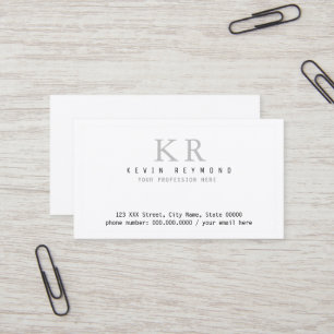 Carte De Visite présentation minimaliste personnelle