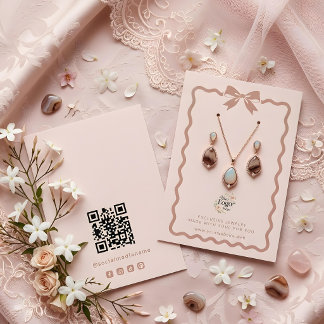Carte De Visite Présentoir de bijoux à nœud papillon Coquette TMF2