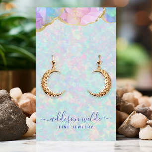 Carte De Visite Présentoir de bijoux en pierre précieuse opale pas