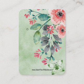 Carte De Visite Présentoir de logo Kraft Eucalyptus Aquarelle pour