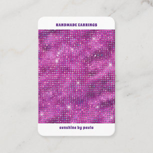 Carte De Visite Présentoir de luxe pour boucles d'oreilles Sparkle
