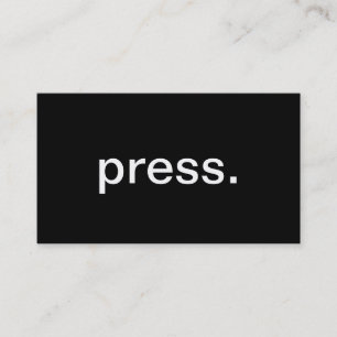 Carte De Visite Presse