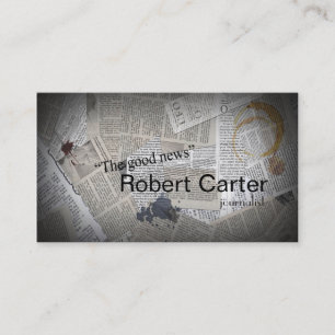 Carte De Visite Presse de journaliste de journaliste de journal de