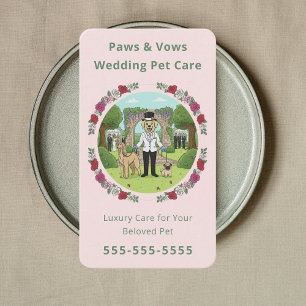 Carte De Visite Prestataire de services de mariage floral pour chi