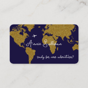 Carte De Visite prêt pour de nouvelles aventures ? Agent de voyage