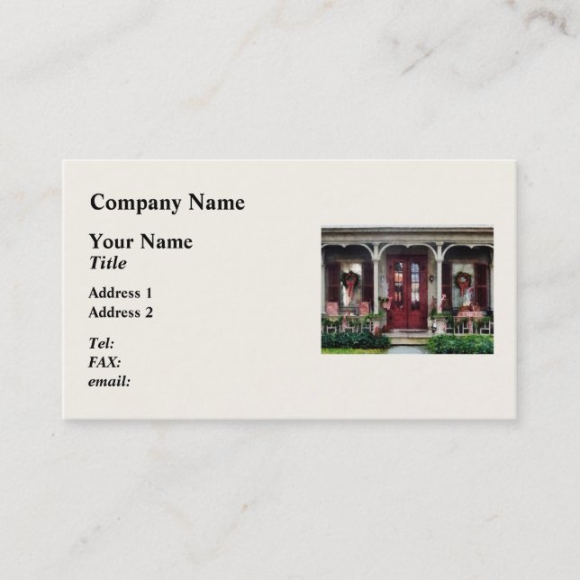 Carte De Visite Prêt pour Noël (Devant)