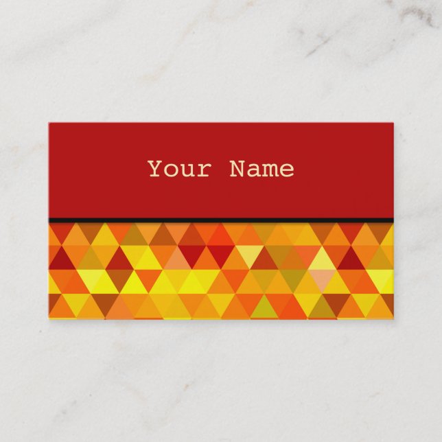 Carte De Visite Pretty Triangle pattern (Devant)
