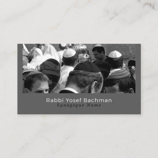 Carte De Visite Prière à la Synagogue, Judaïsme, Religieux (Devant)