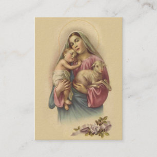 Carte De Visite Prière bénie de Jésus Memorare de bébé de Vierge