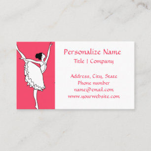 Carte De Visite Prima Ballerina Dancer ou Ballet Dance Classe