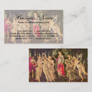 Carte De Visite Primavera de Botticelli, Art Antique de la Renaiss