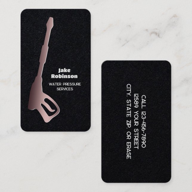 Carte De Visite Prime de lavage sous pression (Devant / Derrière)
