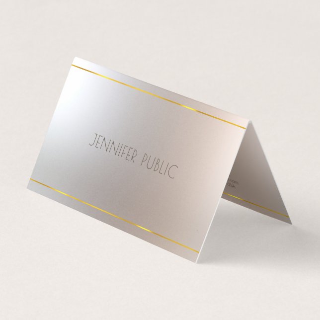 Carte De Visite Prime simple professionnelle élégante de luxe (Devant)