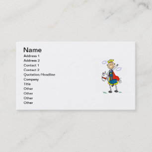 Carte De Visite Prince charme sur le cheval