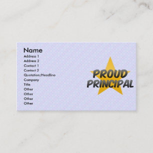 Carte De Visite Principal fier