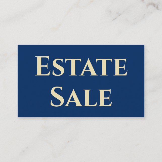 Carte De Visite Prise en charge des ventes immobilières (Devant)