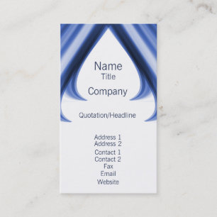 Carte de visite Pro Swirls I, Bleu