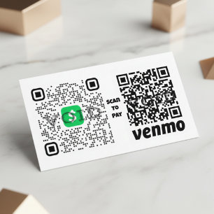 Carte De Visite Processus de paiement du code QR simplifié