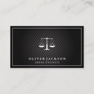 Carte De Visite Procureur   Carreaux noirs   Justice juridique