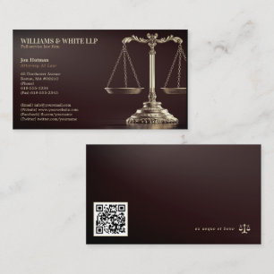 Carte De Visite Procureur   Élégant professionnel