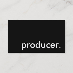 Carte De Visite producteur.