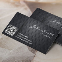Carte de visite producteur de code QR en métal noi