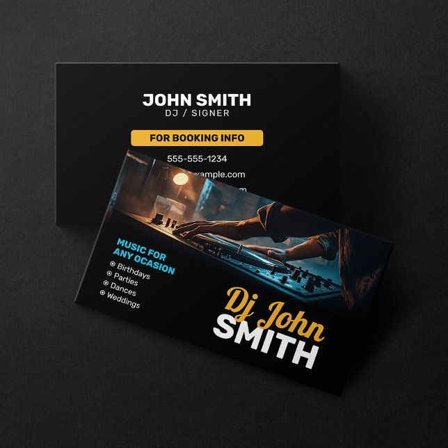 Carte De Visite Producteur de DJ Music DJ's Signer Songwriter (Créateur téléchargé)