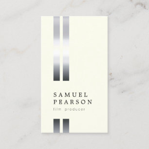 Carte De Visite Producteur de film Double Faux Argent