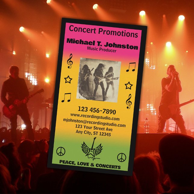 Carte de visite producteur de musique (Créateur téléchargé)