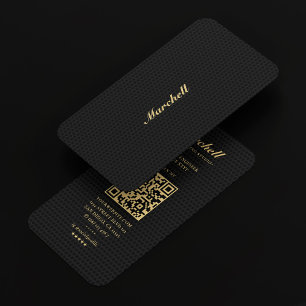 Carte De Visite Producteur de musique moderne musicien Black Gold