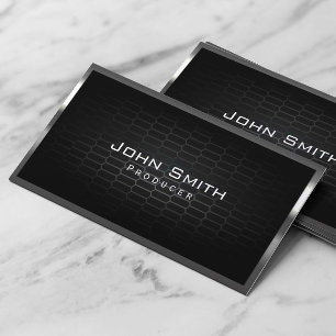 Carte De Visite Producteur professionnel à cadre métallique