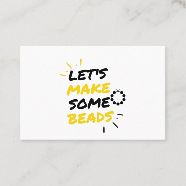 Carte De Visite Producteurs de perles (Devant)