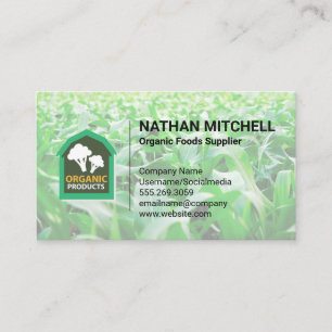 Carte De Visite Produire le logo de la grange   Champ de maïs