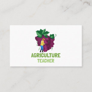 Carte De Visite Professeur agricole Professeur AG Raisins pour