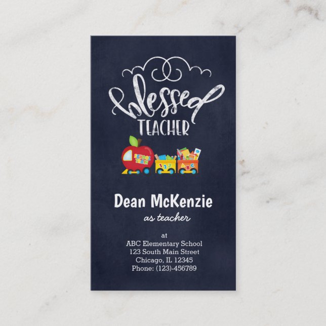 Carte De Visite Professeur béni (Devant)