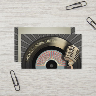 Carte De Visite Professeur chanteur de chanteur de chanteur