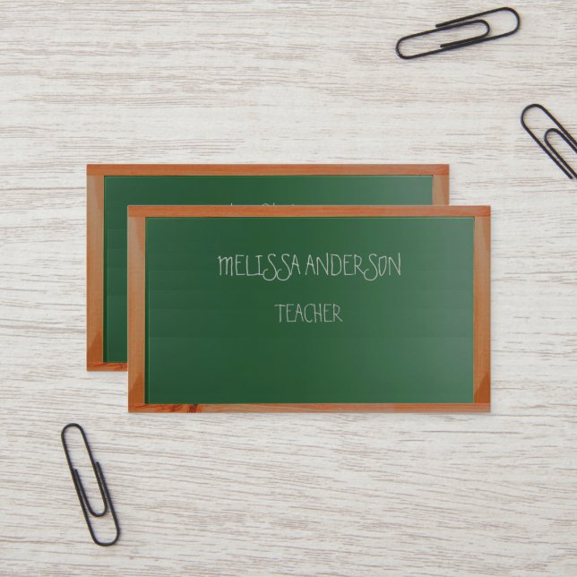 Carte De Visite professeur de conseil (Devant/Arrière en situation)