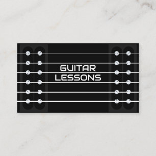 Carte De Visite Professeur de cours de guitare Musique Guitariste 