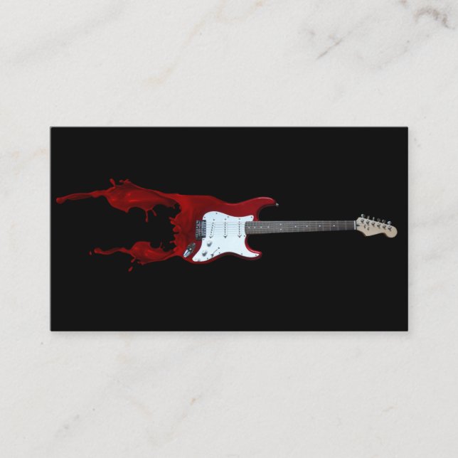 Carte De Visite Professeur de guitare (Devant)